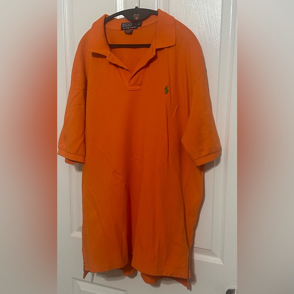 Like New Orange Authentic Polo Collar Shirt XXL